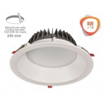 Downlight LED Redondo empotrar Blanco SMD 30W, corte 235mm, UGR19